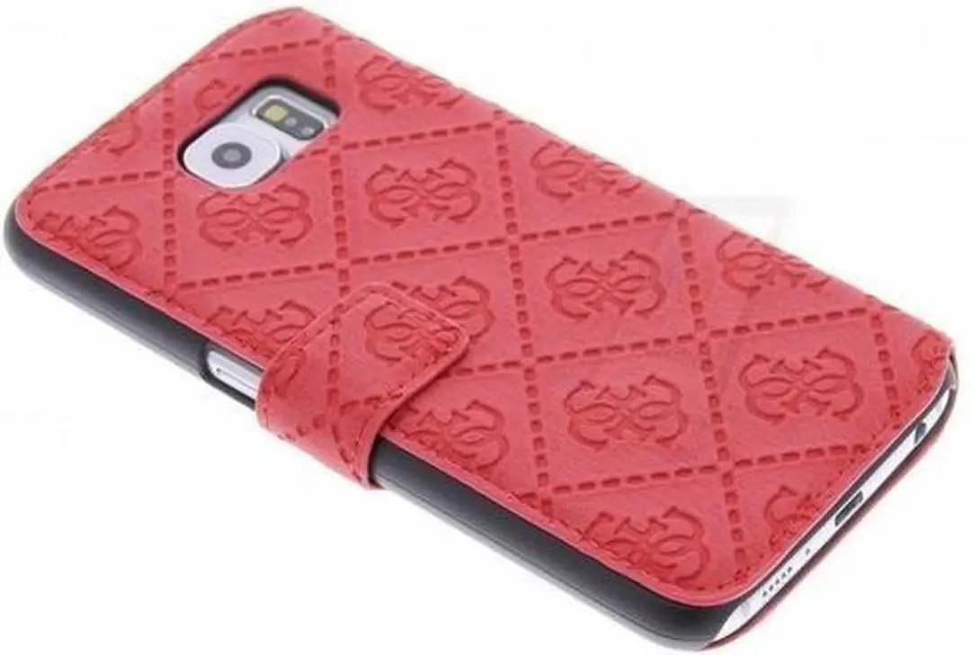 GUESS Galaxy S6 Hoesje - Kunstleer - Rood
