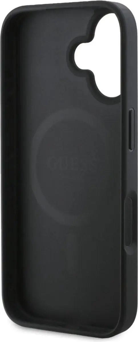 GUESS 4G Metal Logo Backcover GUHMP16SP4SM4MK - iPhone 16 - Zwart - afbeelding 6 van 6