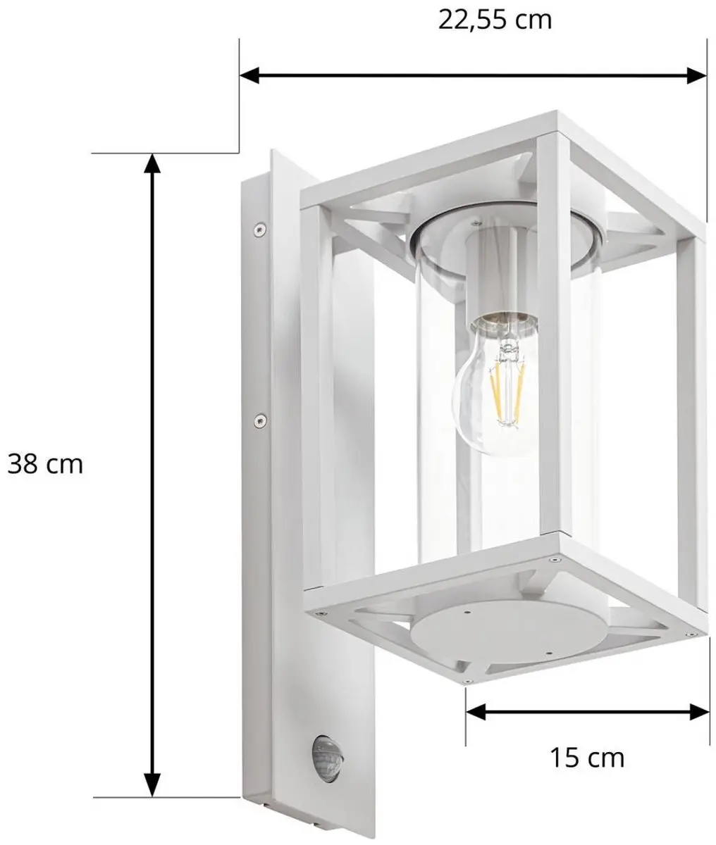 Lucande Ferda Wandlamp E27 Grijs Sensor - afbeelding 6 van 6