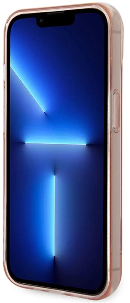 GUESS Translucent Hoesje iPhone 14 Plus - Roze