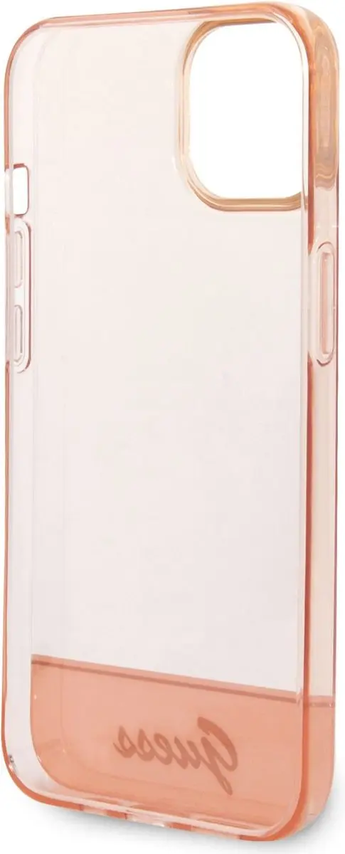 GUESS Translucent Hoesje iPhone 14 Plus - Roze