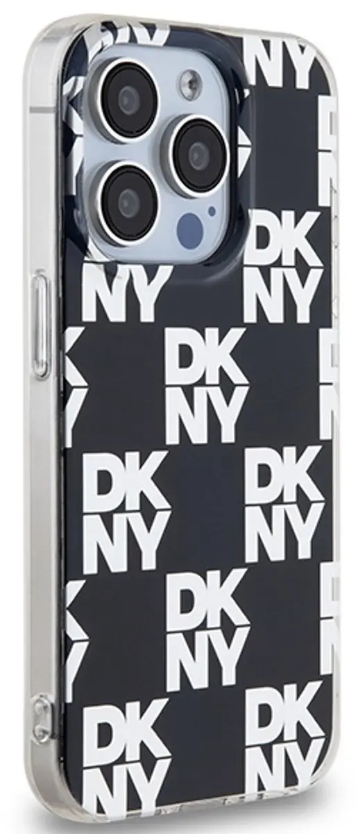 DKNY Hoesje iPhone 15 Pro Max - Ruitjespatroon Zwart