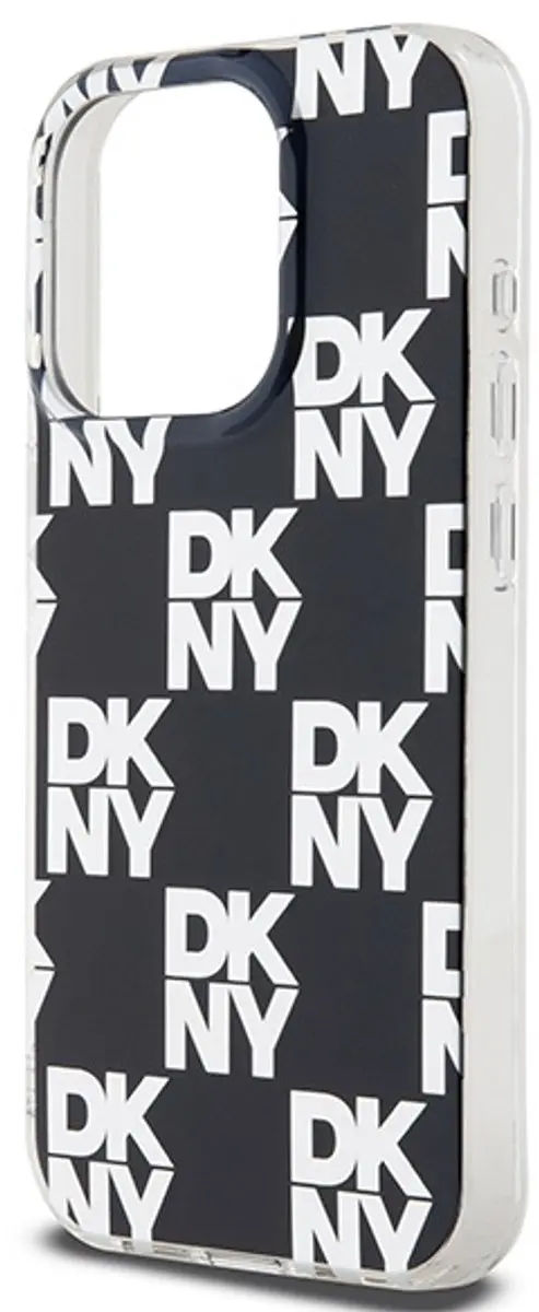 DKNY Hoesje iPhone 15 Pro Max - Ruitjespatroon Zwart
