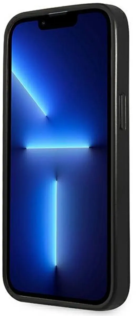 GUESS Saffiano Triangle Back Case - iPhone 13 Pro - Zilver