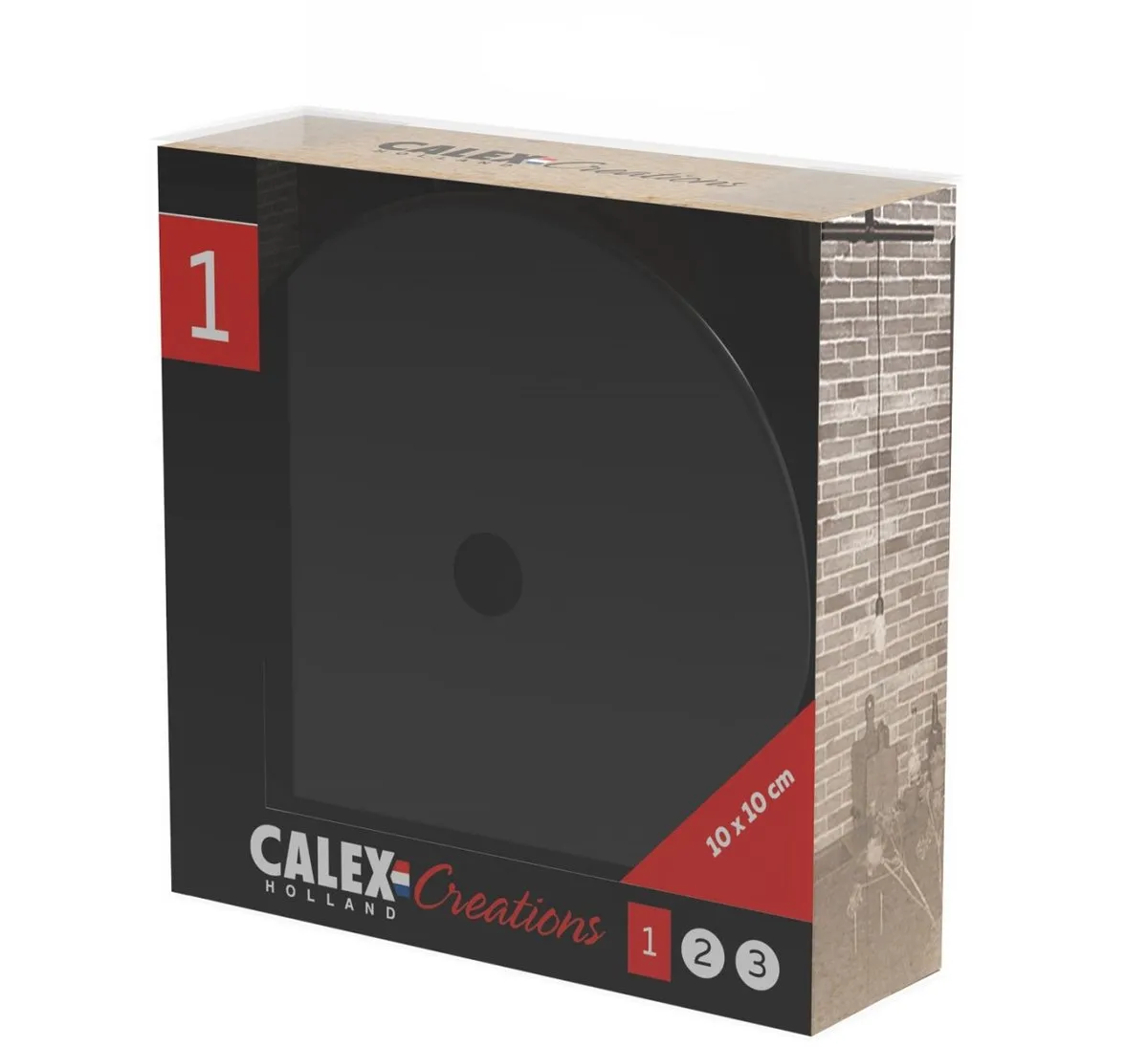 Calex Snoerboer Plafondkap Ø10cm - Zwart