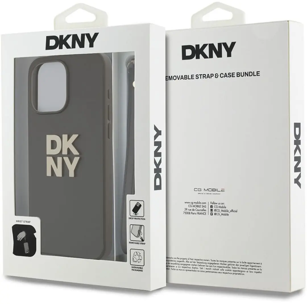 DKNY Hoesje iPhone 15 Pro Max - Bruin - DKHCP15XPBSWSA