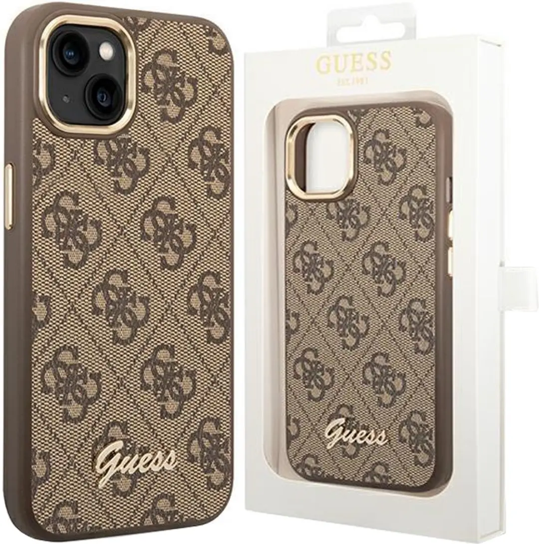 GUESS iPhone 14 Plus Telefoonhoesje - Bruin