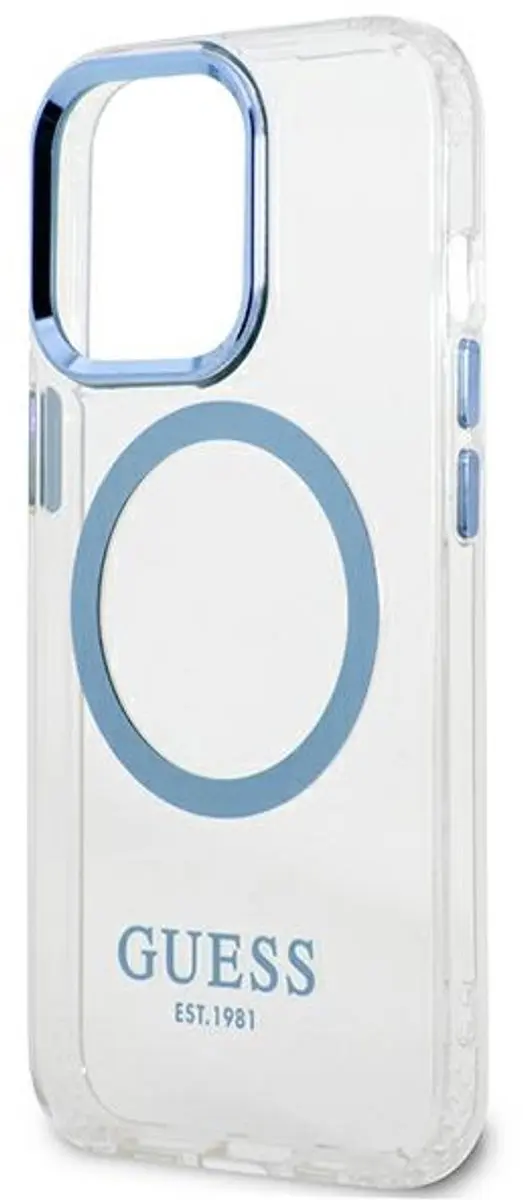 GUESS Translucent Back Case - iPhone 13 Pro Blauw - MagSafe - afbeelding 6 van 6
