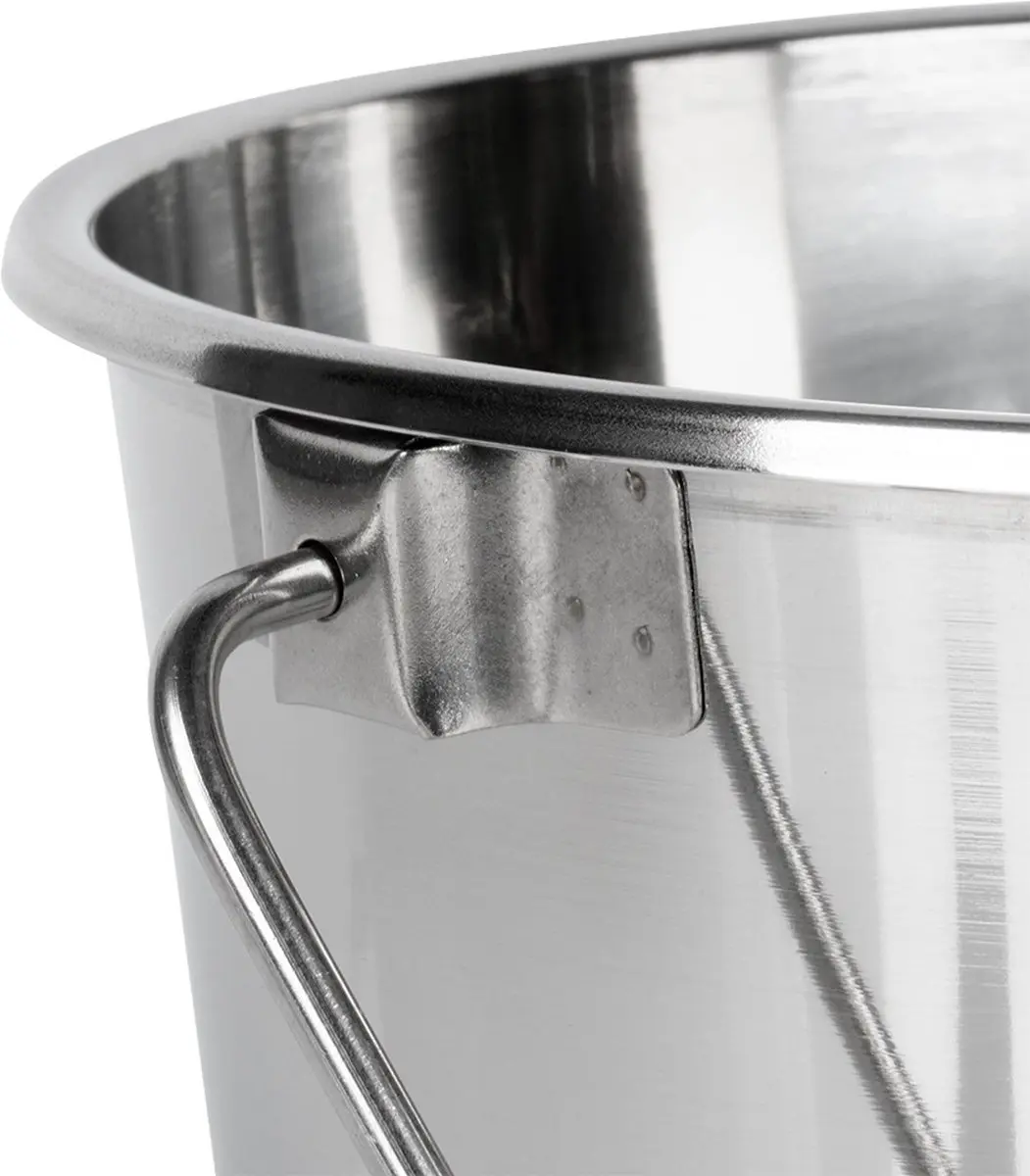 Orion Roestvrijstalen Voedselemmer 8L - Zilver