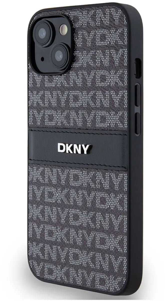 DKNY Textured Tonal Stripe Back Case - iPhone 14 - Zwart - afbeelding 6 van 6