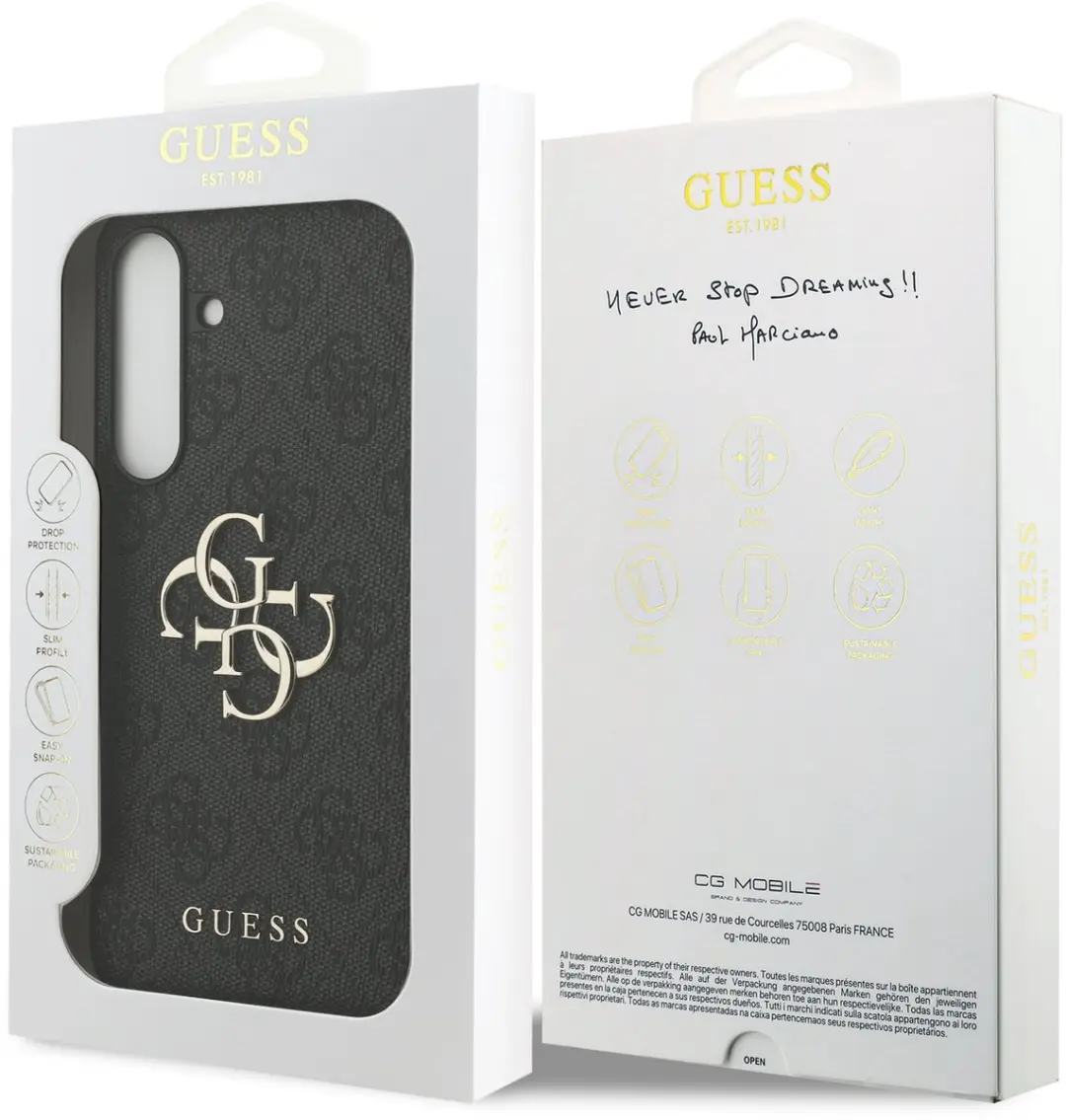 GUESS 4G Metal Logo Back Case Samsung Galaxy S25 FE - Grijs - afbeelding 6 van 6