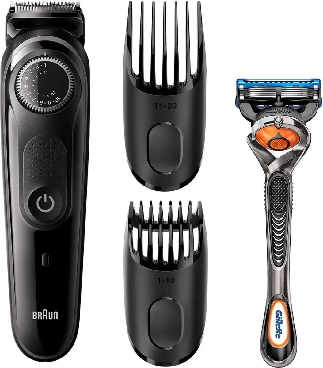 Braun BT3242 Baardtrimmer - 39 standen - 2 opzetstukken - Zwart
