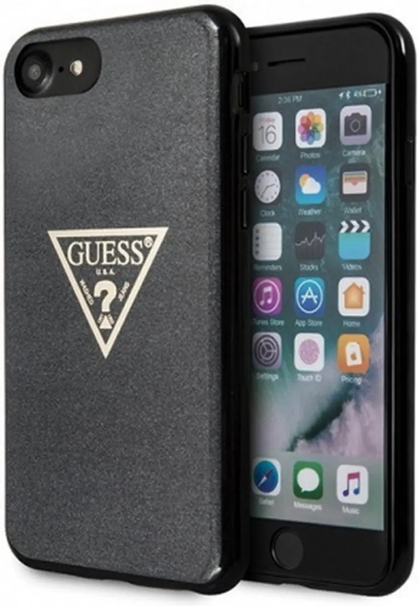 GUESS Triangle Glitter Back Case