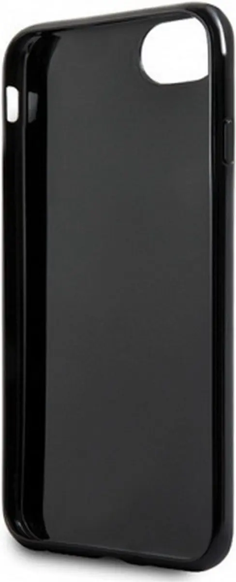 GUESS Triangle Glitter Back Case - iPhone 7/8/SE Zwart
