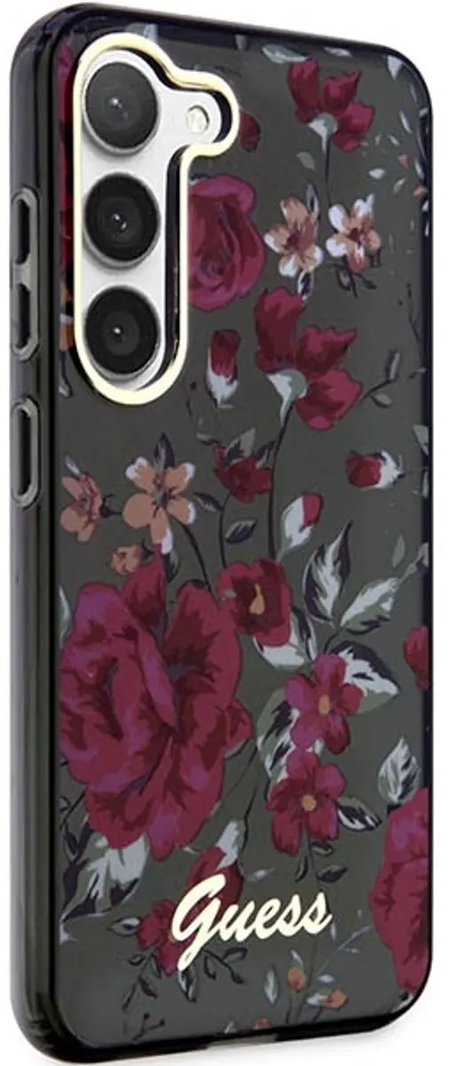 GUESS Samsung Galaxy S23 Plus Hoesje Khaki - Flower