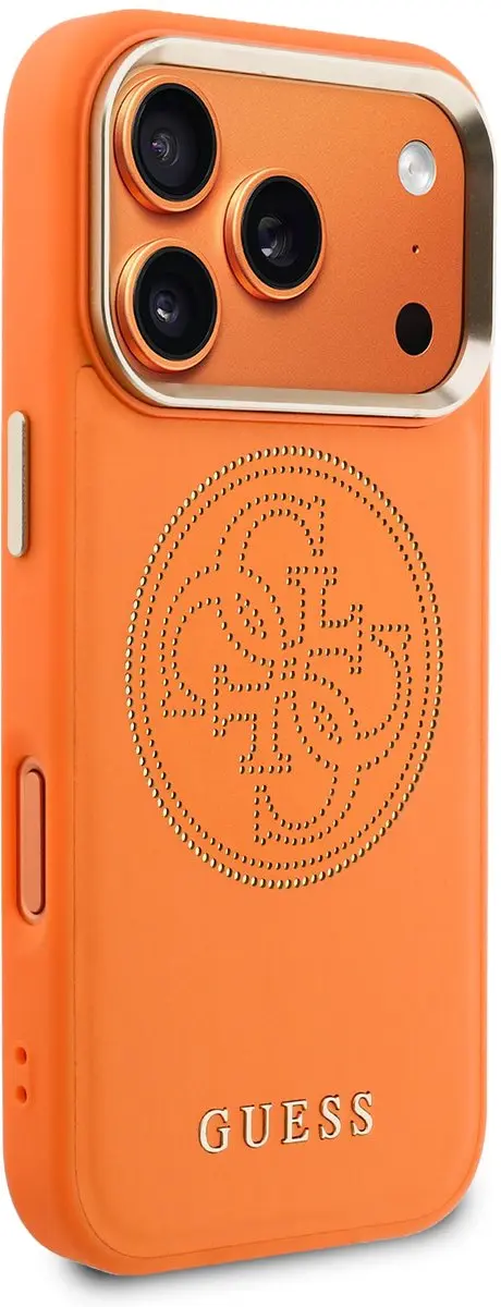 Guess PU Perforated 4G Logo Backcover 14721 - Oranje