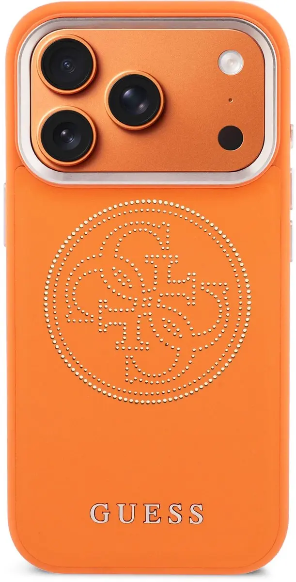 Guess PU Perforated 4G Logo Backcover 14721 - Oranje