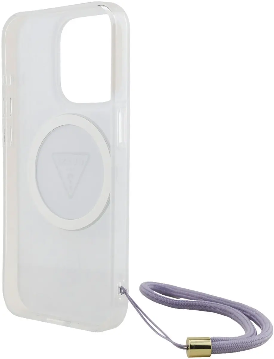 GUESS iPhone 15 Pro Hoesje - MagSafe - Paars