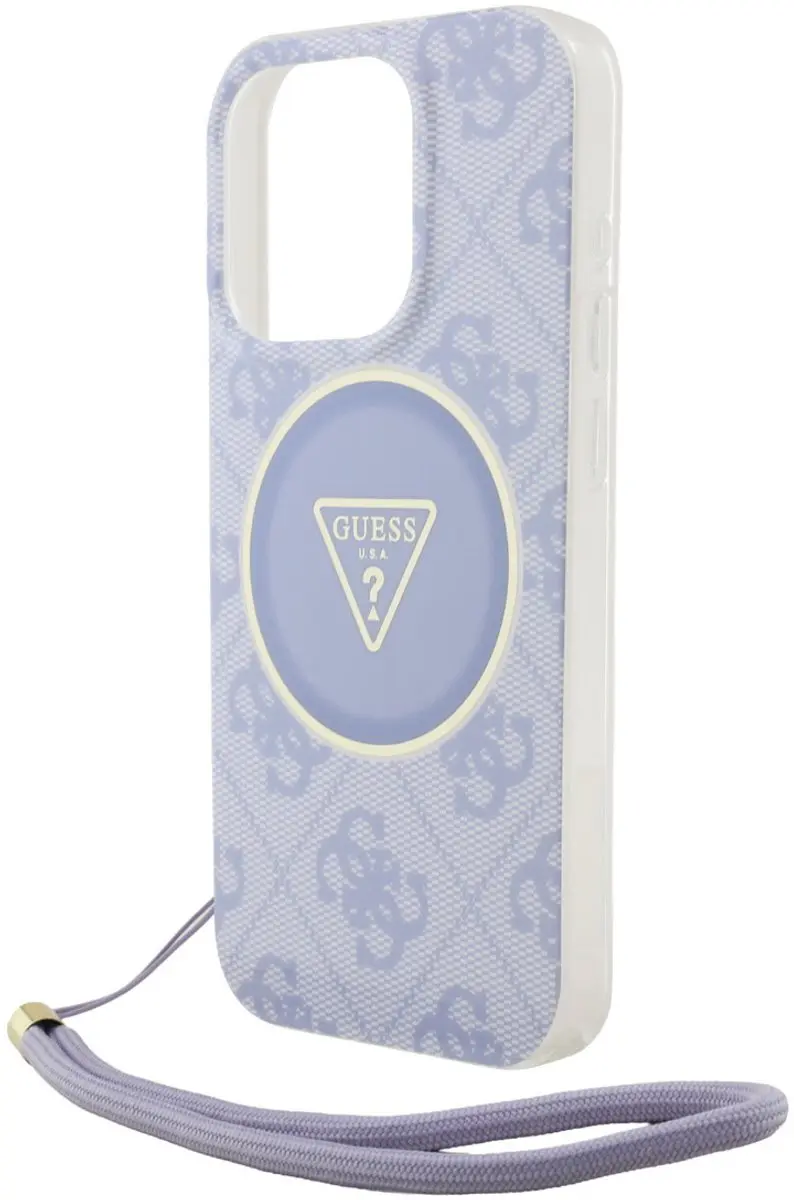 GUESS iPhone 15 Pro Hoesje - MagSafe - Paars