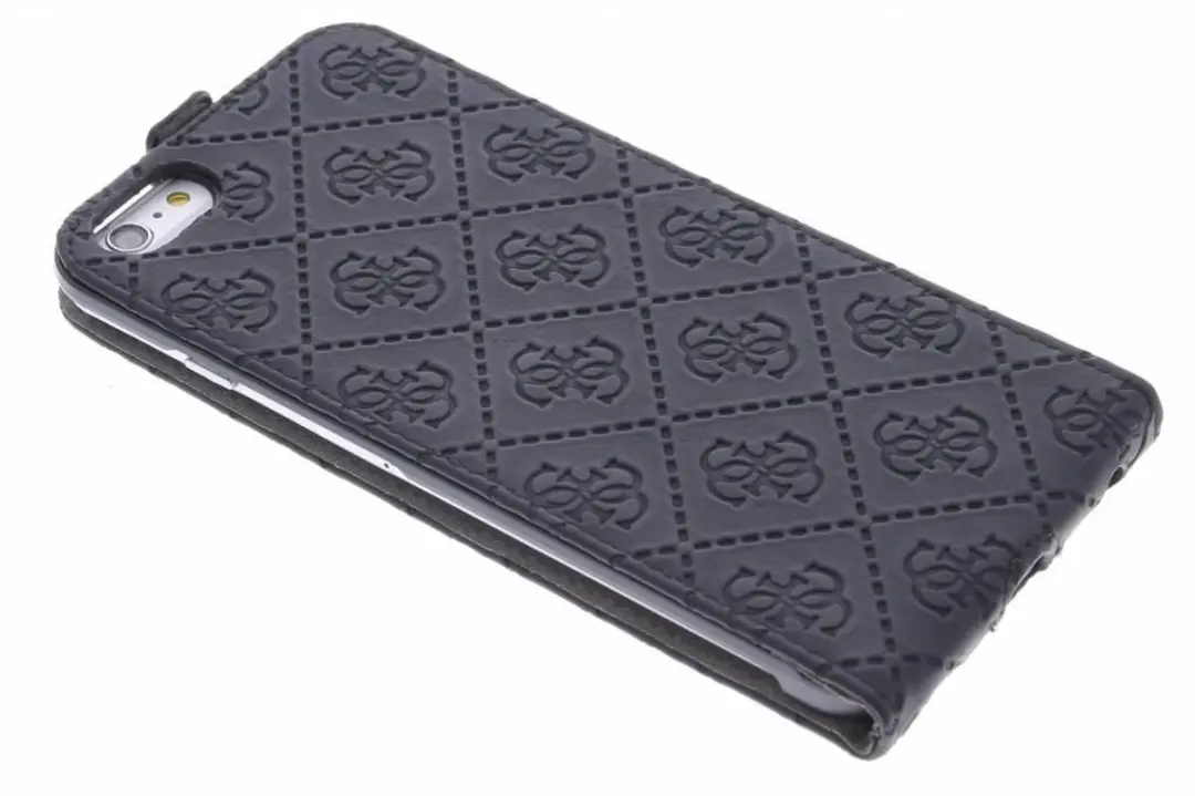 GUESS iPhone 6 Plus Scarlett Flap Case GUEGUFLP6LSCBK - Zwart