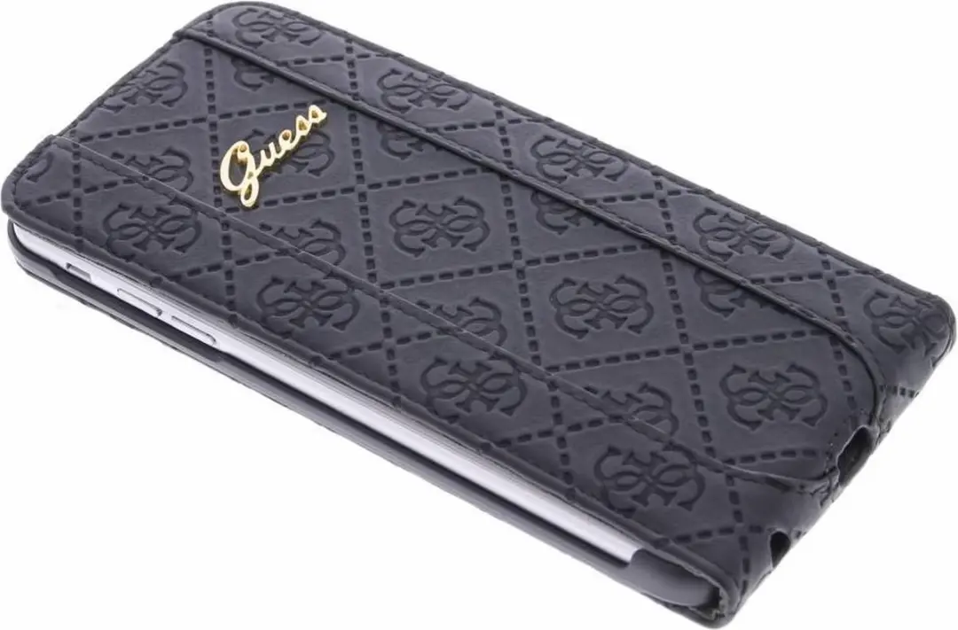 GUESS iPhone 6 Plus Scarlett Flap Case GUEGUFLP6LSCBK - Zwart