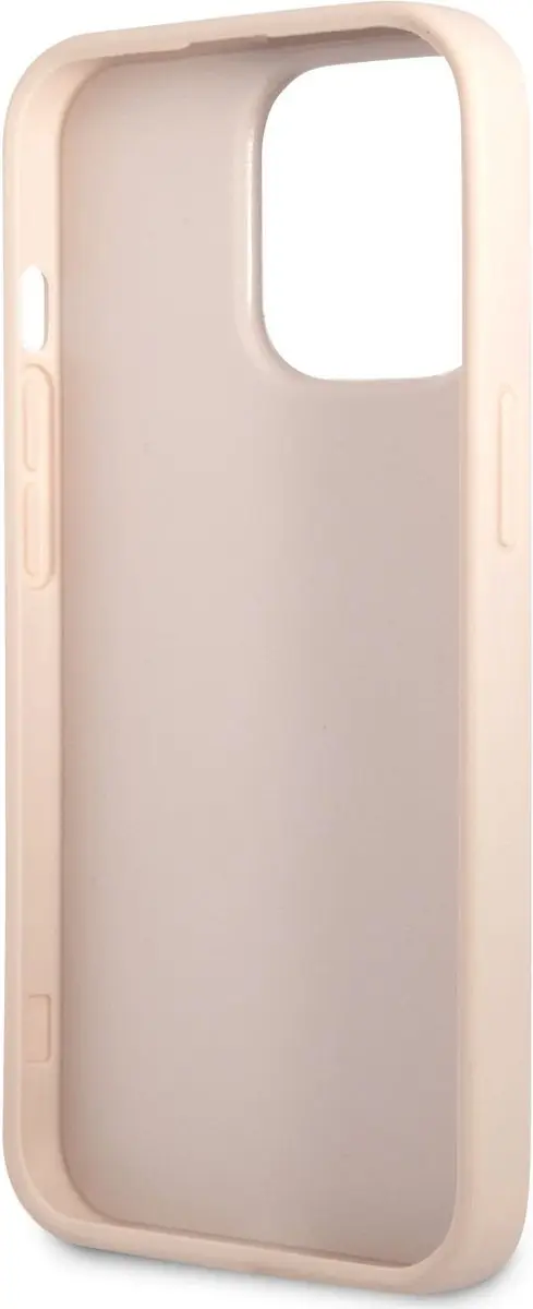 Guess iPhone 13 Pro Hoesje Roze - 4G Printed Stripe