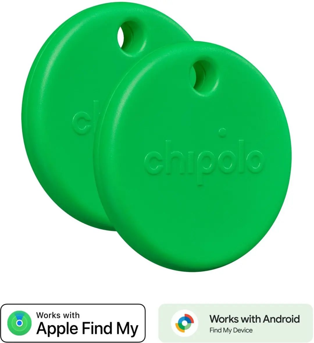 Chipolo POP Bluetooth Tracker - Groen - 2 Stuks
