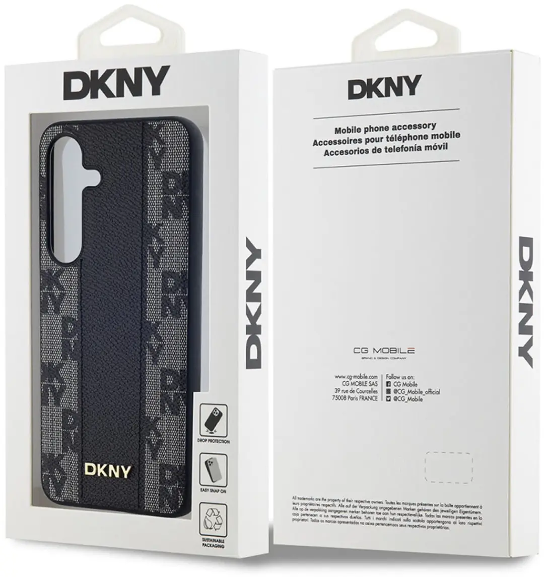 DKNY Hoesje Samsung Galaxy S24 MagSafe - Zwart DKHMS24SPCPVSLK