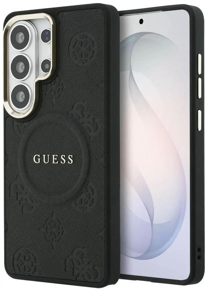Guess Hoesje Galaxy S26 Ultra - Peony Hot Stamp - MagSafe - Zwart