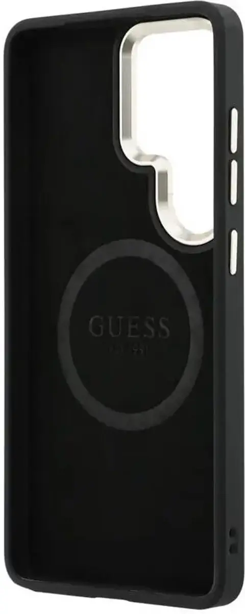 Guess Hoesje Galaxy S26 Ultra - Peony Hot Stamp - MagSafe - Zwart
