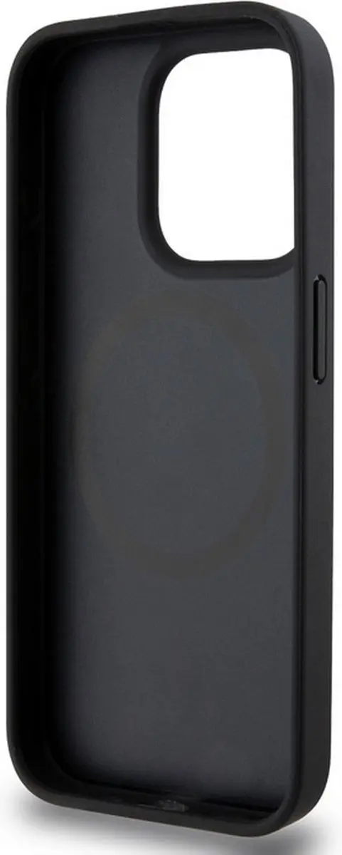 DKNY Repeat Stack Logo Hoesje - iPhone 14 Pro - Zwart