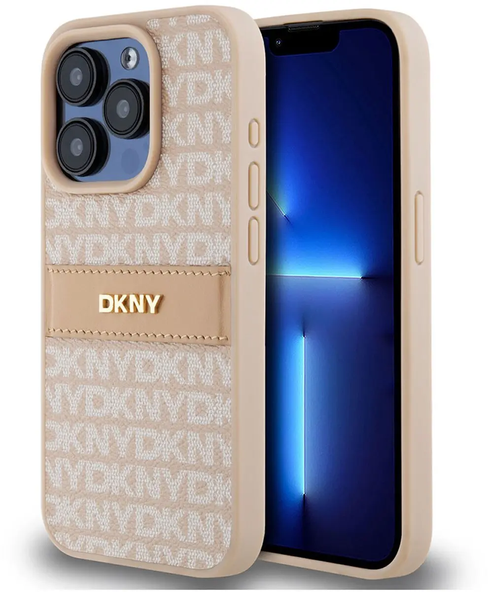 DKNY Textured Tonal Stripe Back Case Roze
