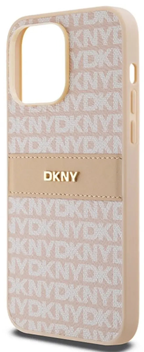 DKNY Textured Tonal Stripe Back Case Roze - DKHCP14XPRTHSLP - afbeelding 6 van 6