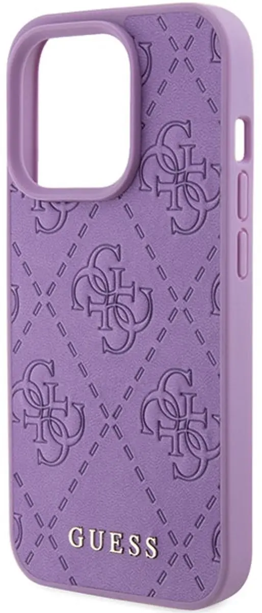 GUESS 4G Stamped Hoesje - iPhone 15 Pro - Paars - afbeelding 6 van 6