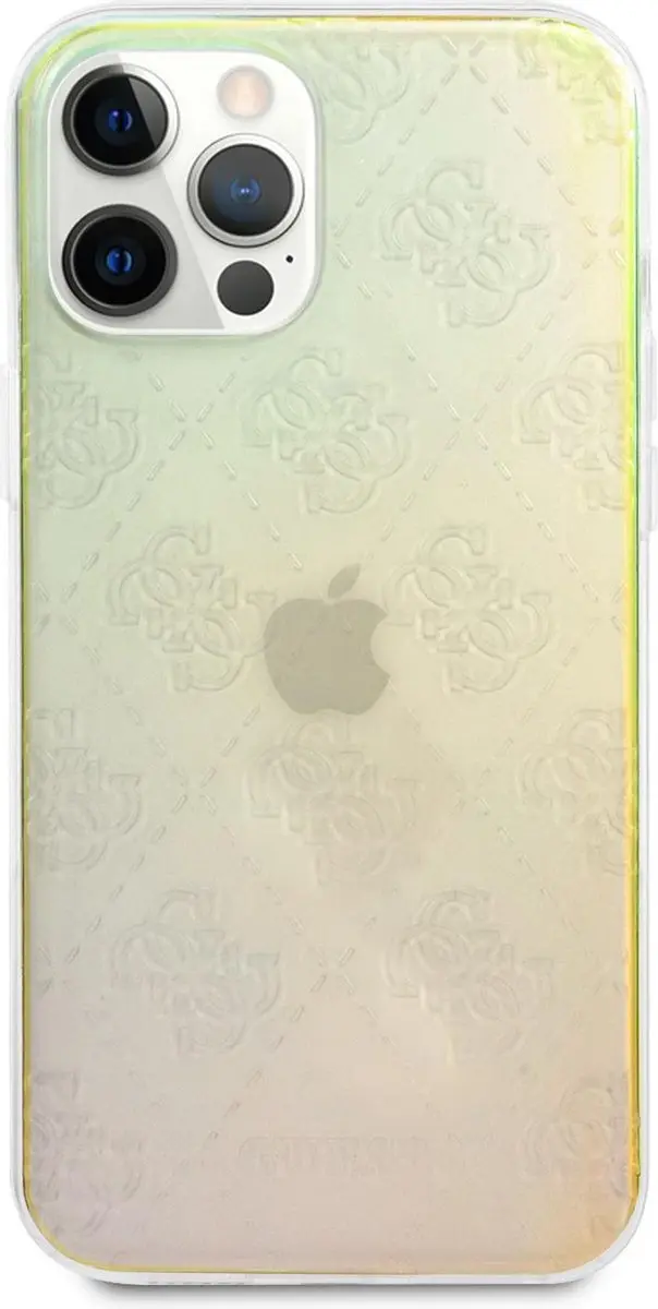 Guess Print Hoesje iPhone 12 Pro Max S212-4 - Transparant