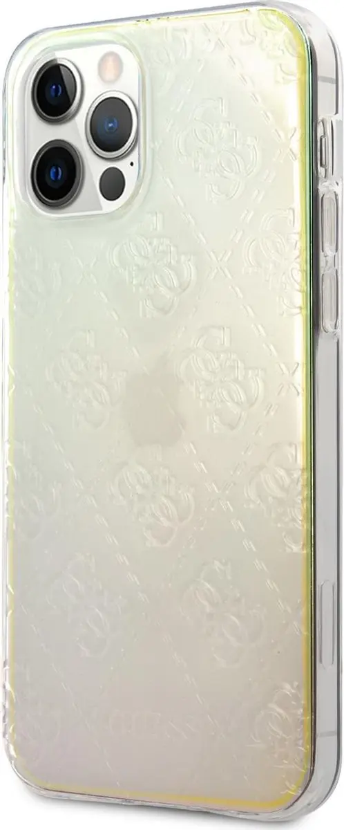 Guess Print Hoesje iPhone 12 Pro Max S212-4 - Transparant