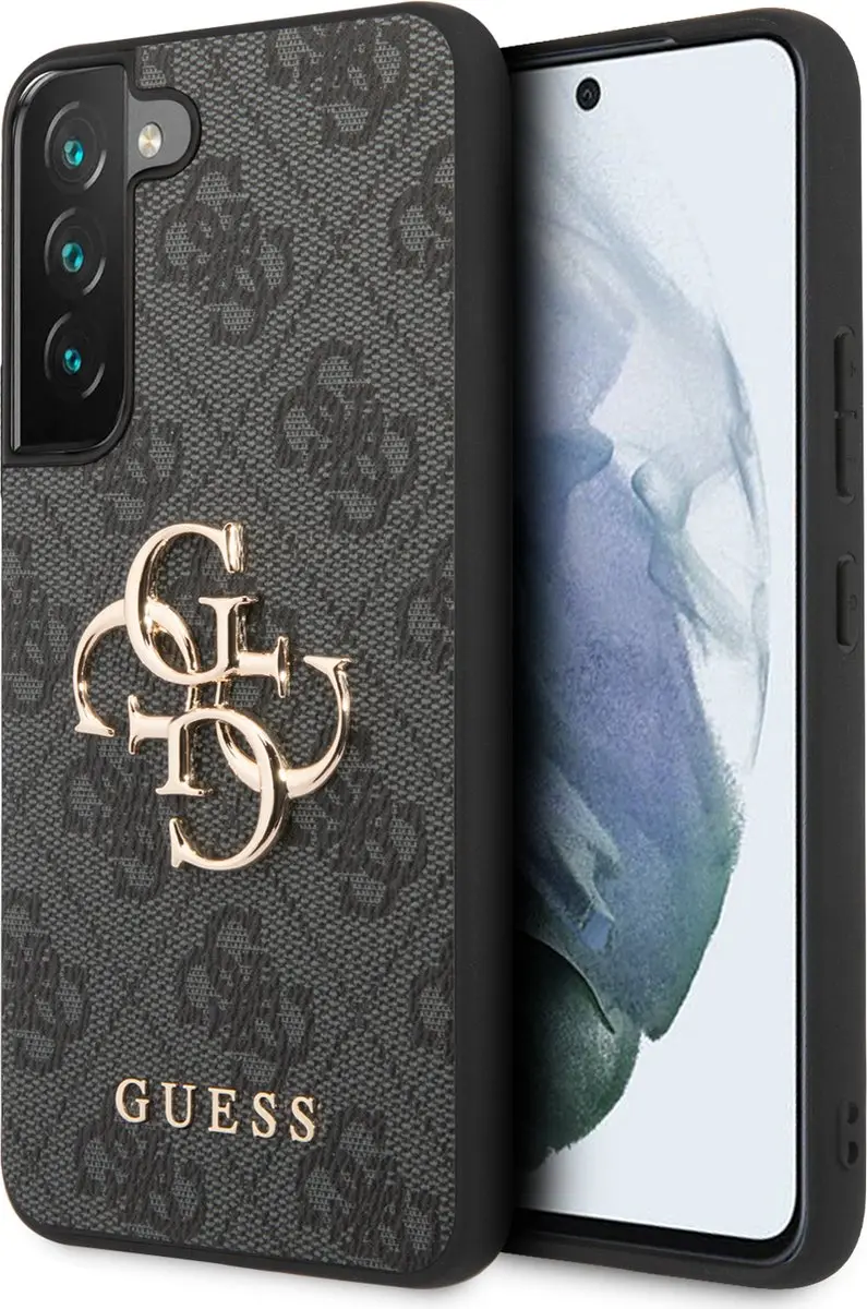 GUESS Golden Logo Hoesje Samsung Galaxy S22 - Grijs