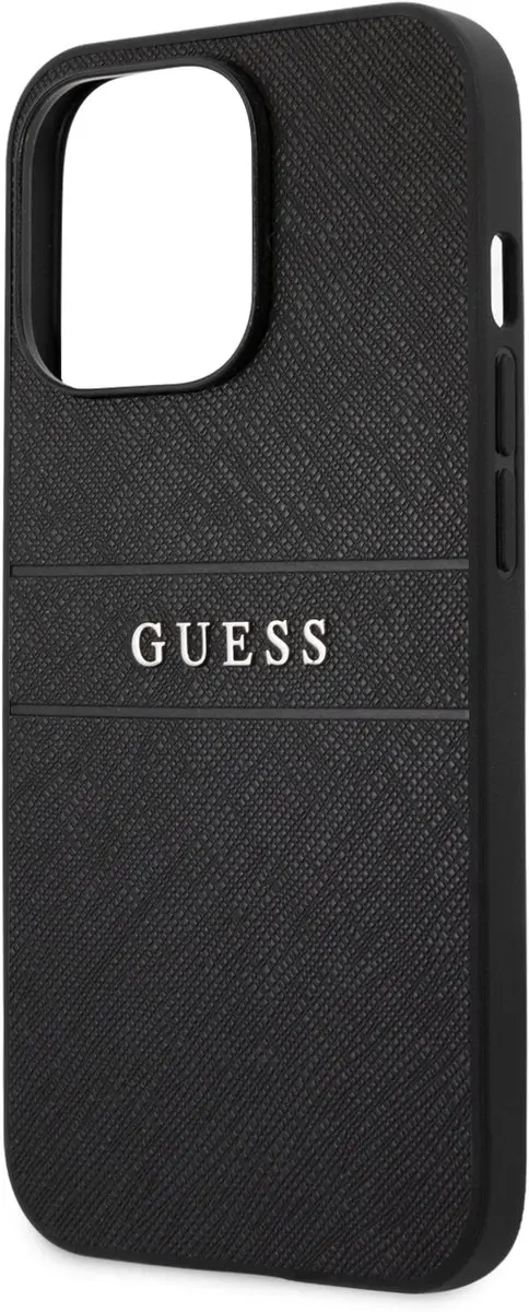Guess Saffiano Backcase iPhone 13 Pro - Zwart - 7572