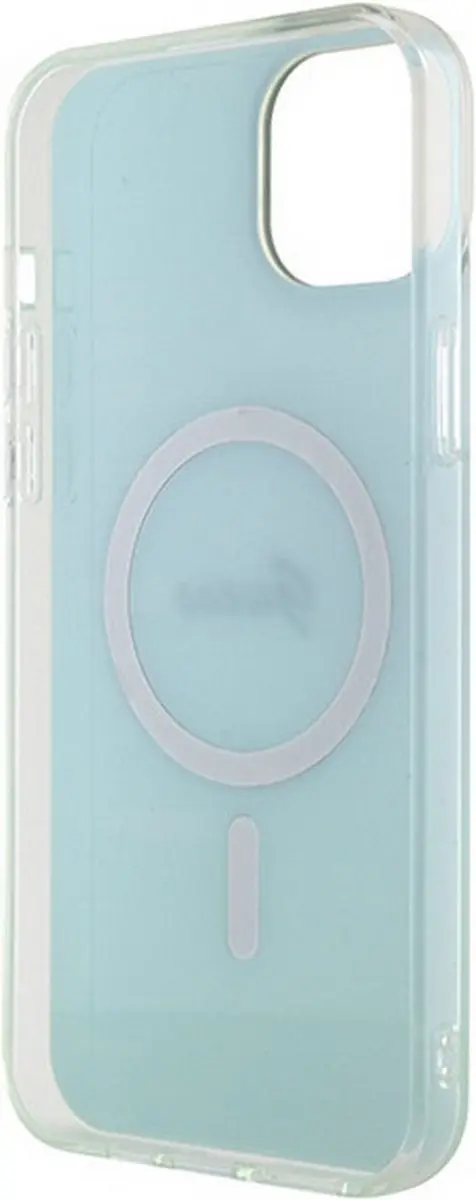 GUESS Iridescent Back Case - iPhone 15 Plus - Turquoise - MagSafe