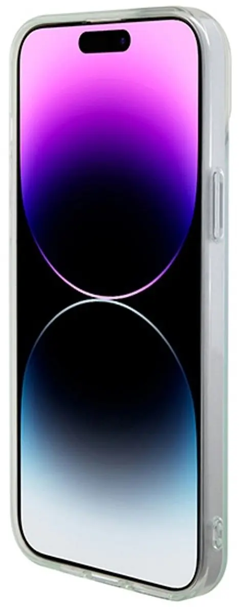 GUESS Iridescent Back Case - iPhone 15 Plus - Turquoise - MagSafe