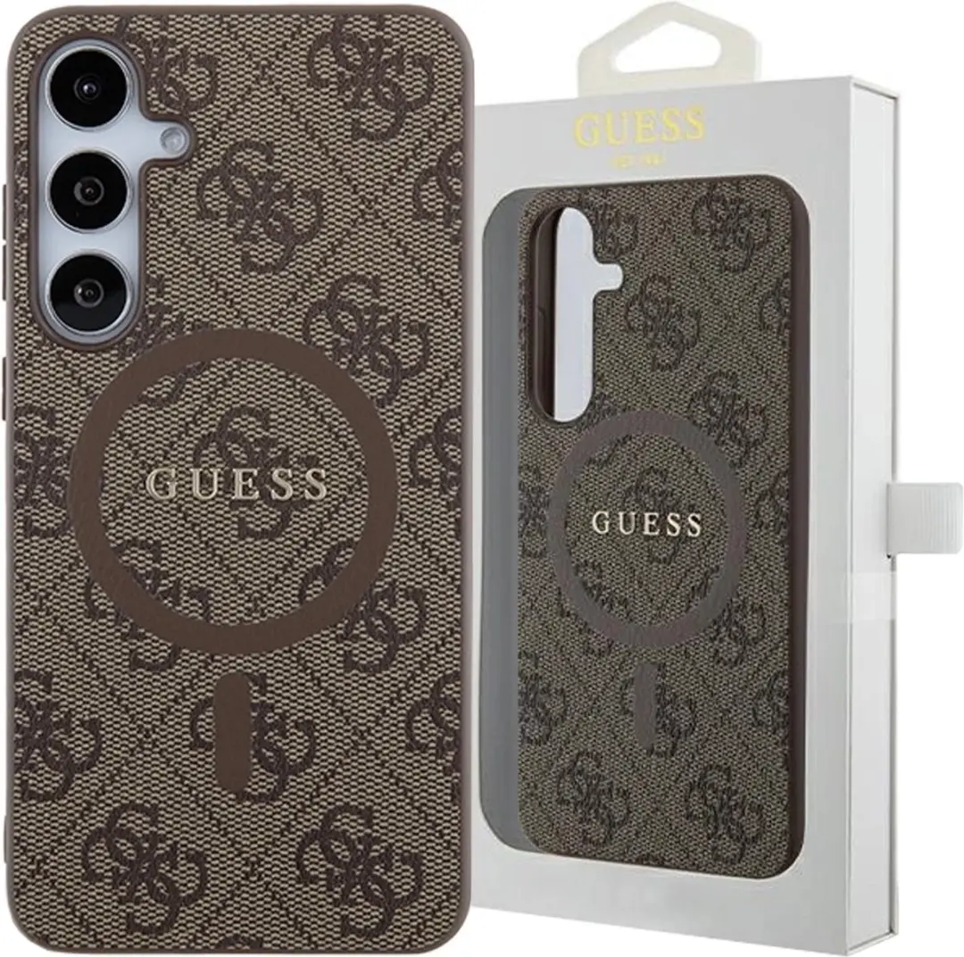 GUESS 4G Back Case MagSafe - Samsung Galaxy S24 Plus - Bruin - afbeelding 6 van 6