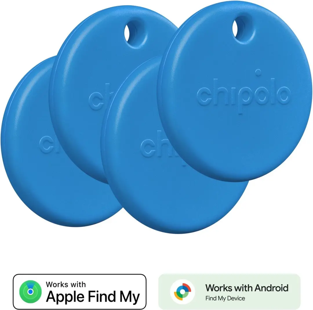 Chipolo POP Bluetooth Tracker - 4 Stuks - Blauw