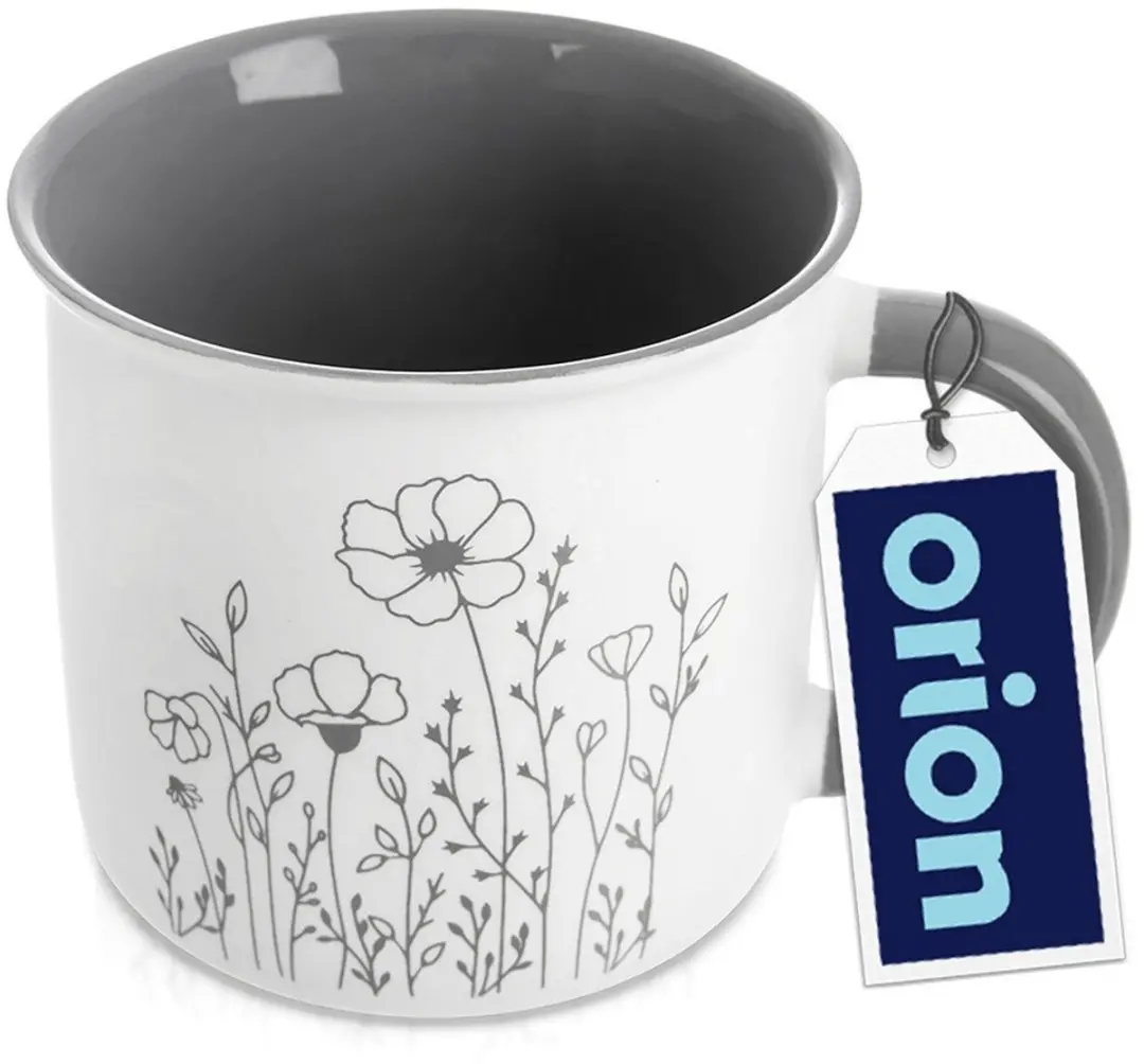 Orion Porseleinen Mok 400ml Bloemmotief - 1 Stuks