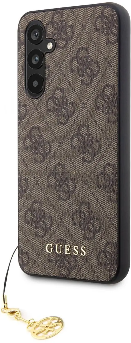 GUESS Charm Hoesje Samsung Galaxy S23 FE - Bruin
