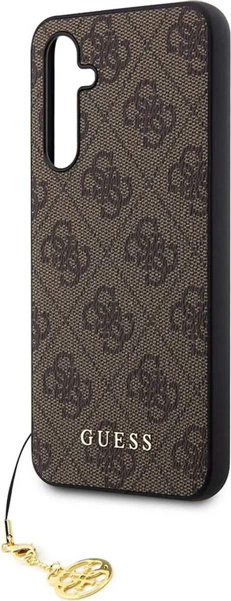 GUESS Charm Hoesje Samsung Galaxy S23 FE - Bruin