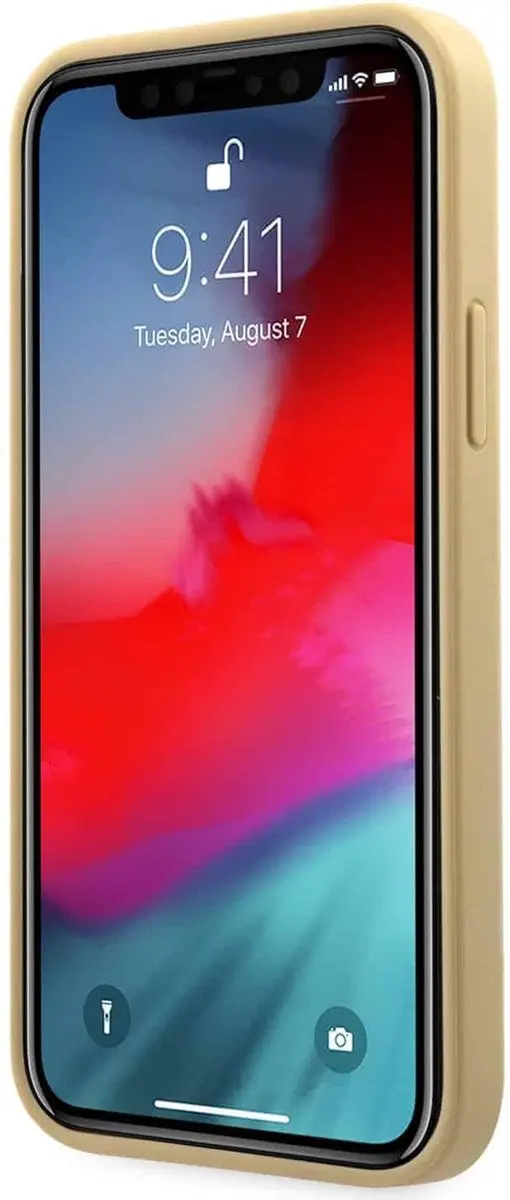 GUESS iPhone 12 Pro Max Hoesje - Effen Goud - 6271