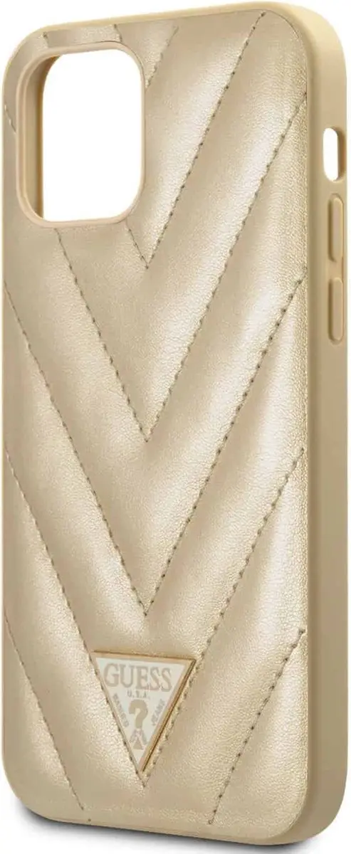 GUESS iPhone 12 Pro Max Hoesje - Effen Goud - 6271