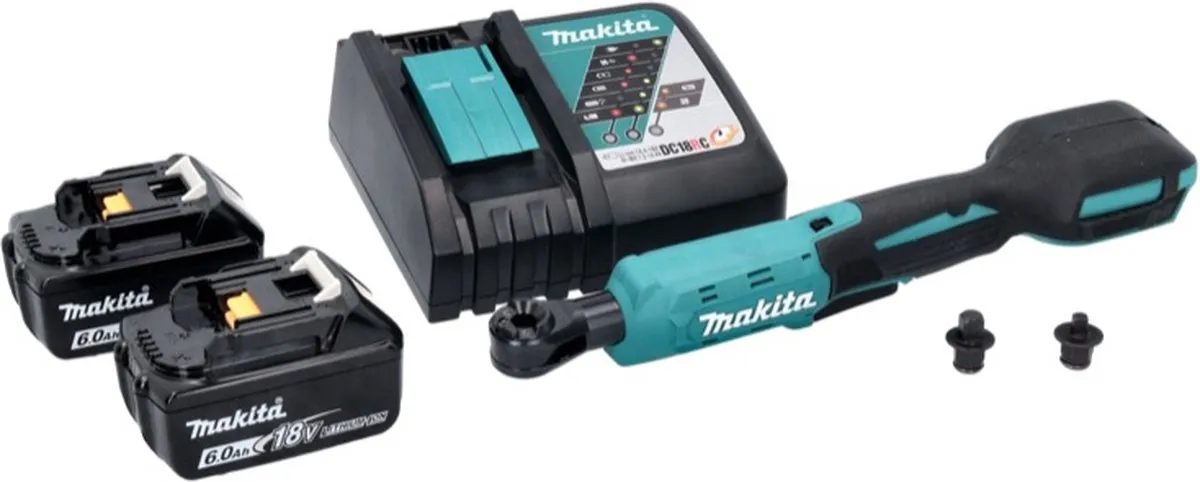 Makita DWR 180 RG Accu-ratelsleutel 18V 47,5Nm - 2x 6,0Ah + Oplader