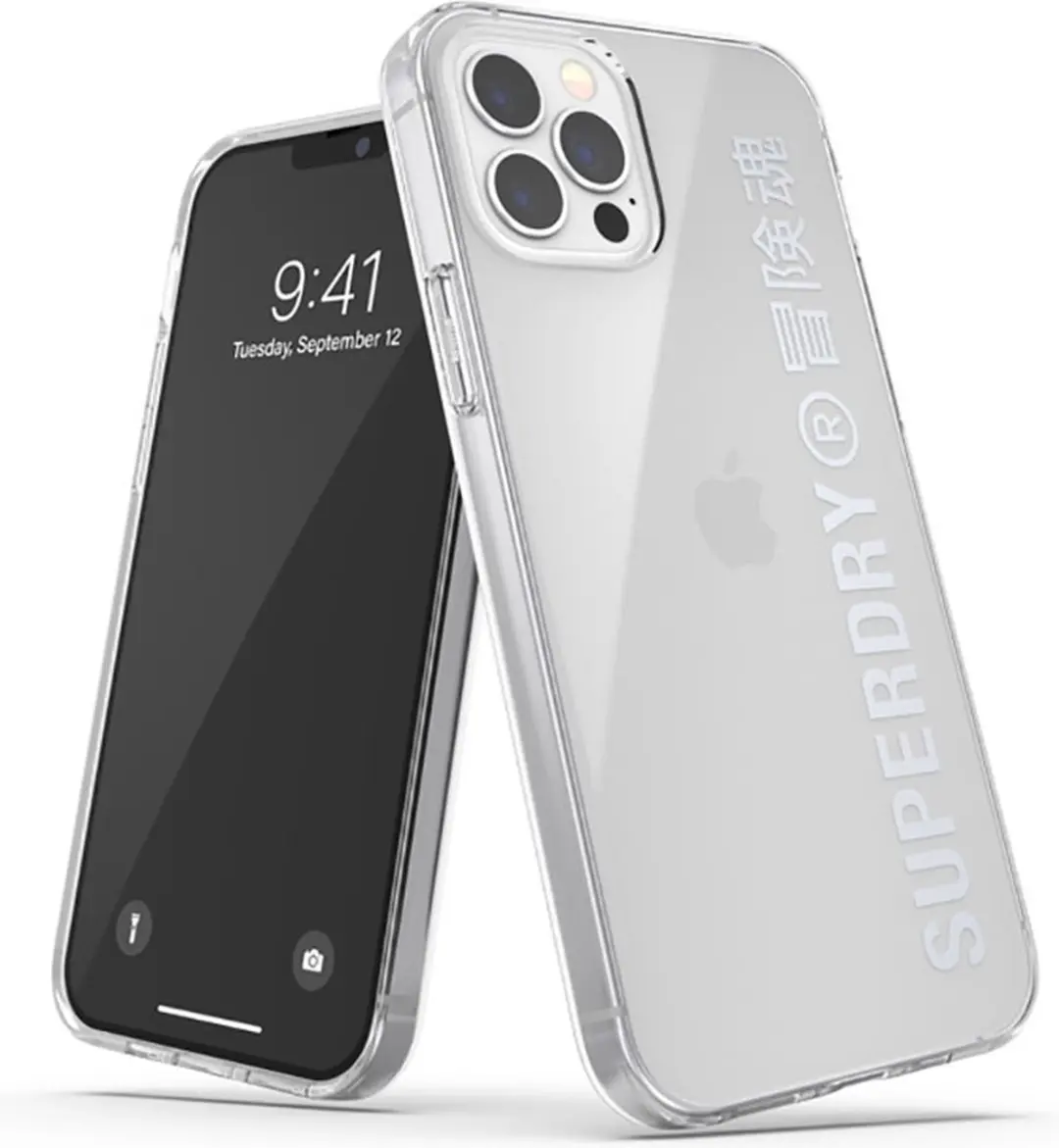 Superdry Snap Case Clear iPhone 12/12 Pro 6.1" - Transparant