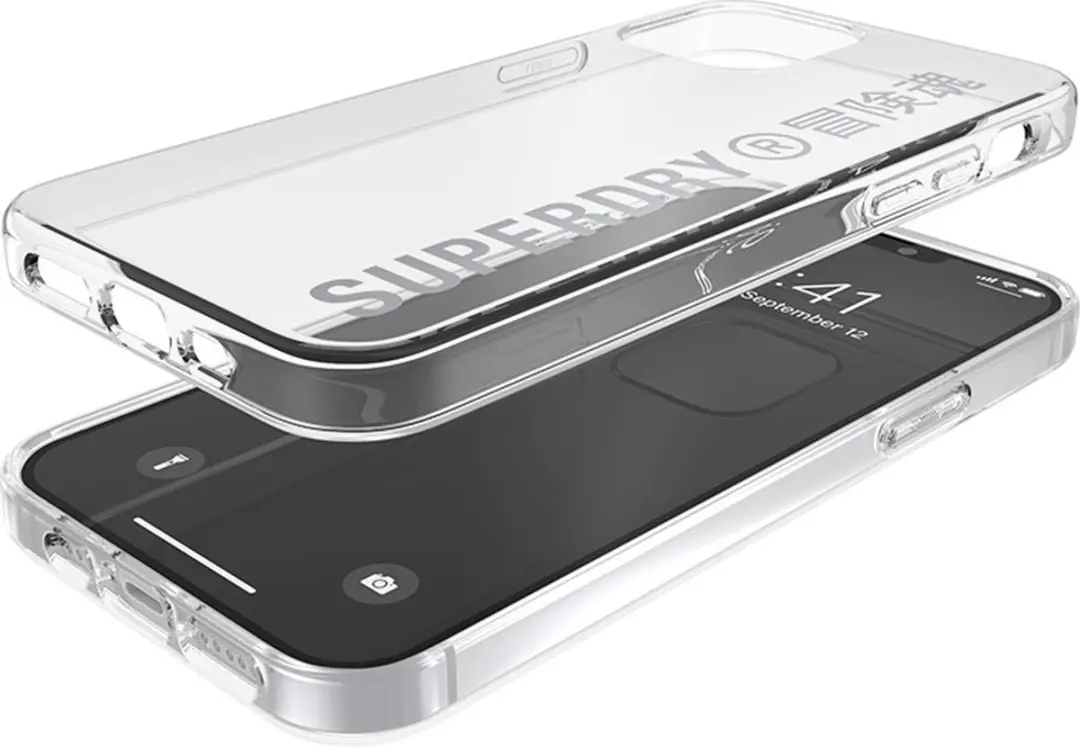 Superdry Snap Case Clear iPhone 12/12 Pro 6.1" - Transparant